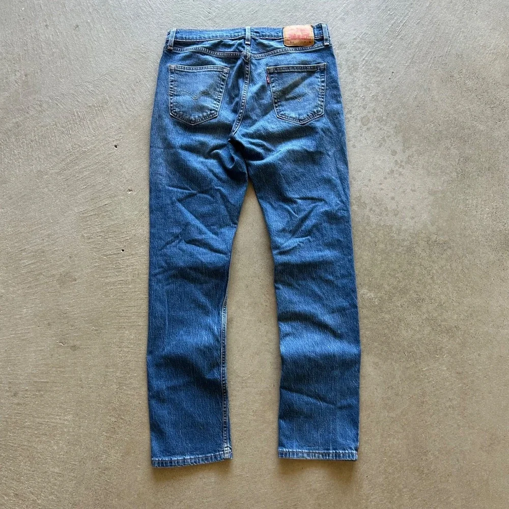 Levis 511 Jeans Mens 34x34 Blue Medium Wash Denim‎ Slim Fit Pants